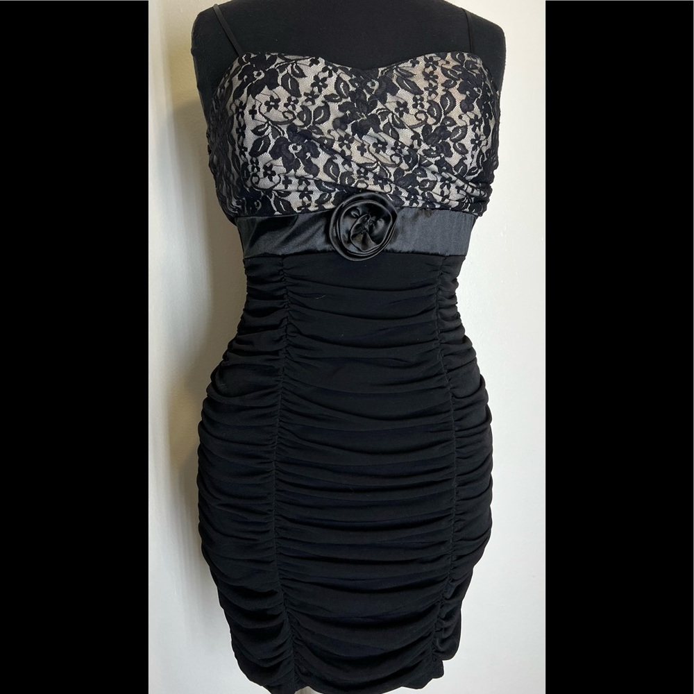 RUBY FOX Womens stretch spaghetti String Formal Dress Size L